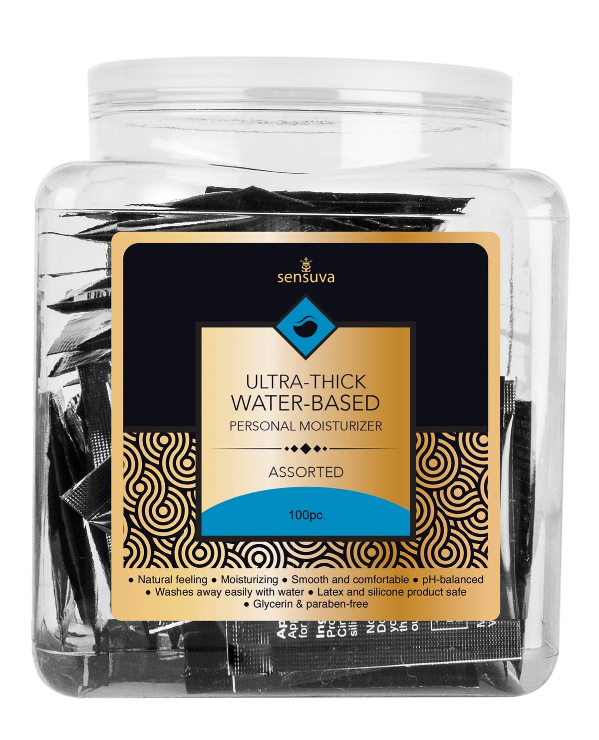 Sensuva Sensuva Ultra Thick Water Based Tub - Asst. Tub of 100