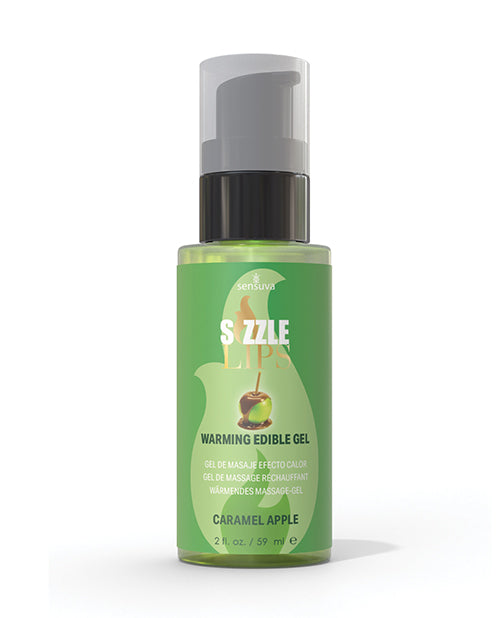 Sensuva Sizzle Lips Warming Gel - 2 oz Caramel Apple