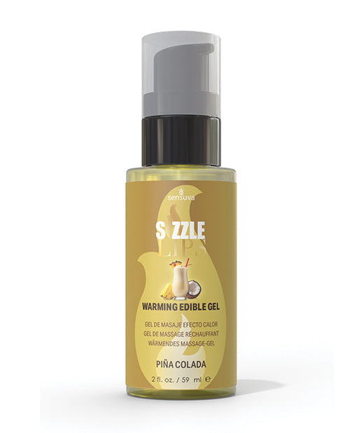Sensuva Sizzle Lips Warming Gel - 2 oz Pina Colada