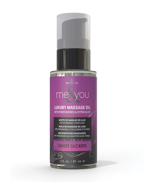 Sensuva Sensuva Me & You Massage Oil - 2 oz Sweet Secrets