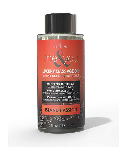 Sensuva Sensuva Me & You Massage Oil - 2 oz Island Passion