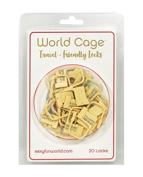 World Cage World Cage Travel Friendly Locks - 20 Pack Plastic Locks