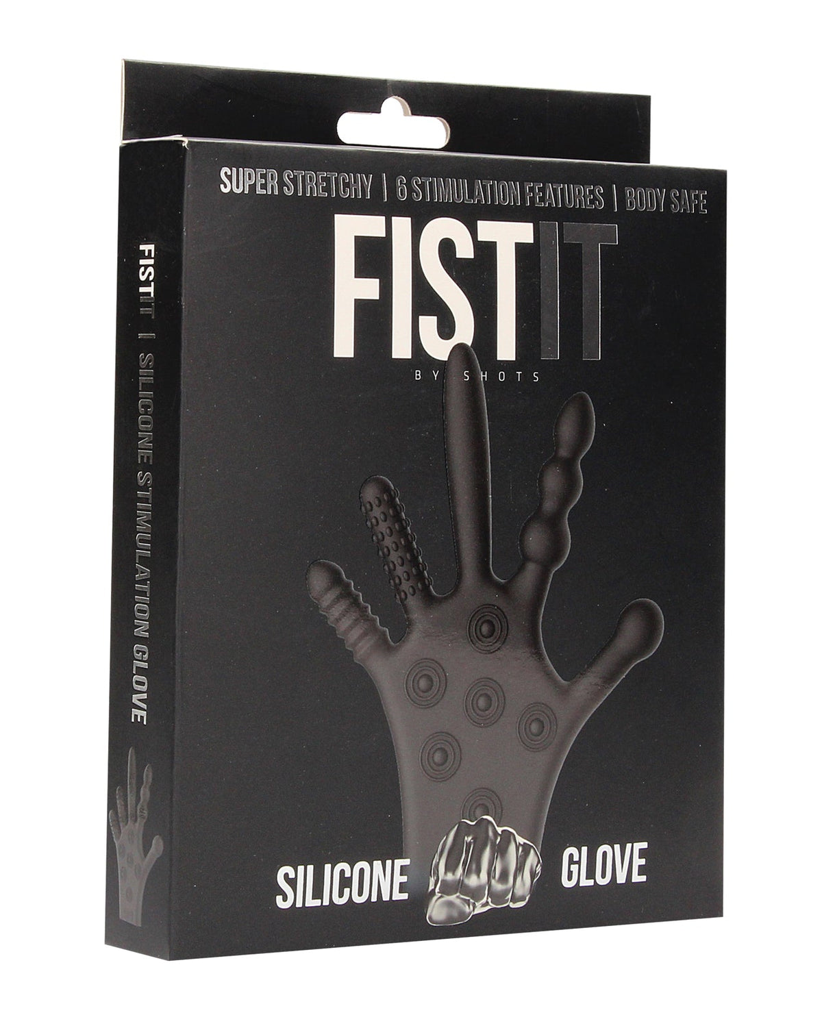 Fist It Shots Fistit Silicone Stimulation Glove - Black