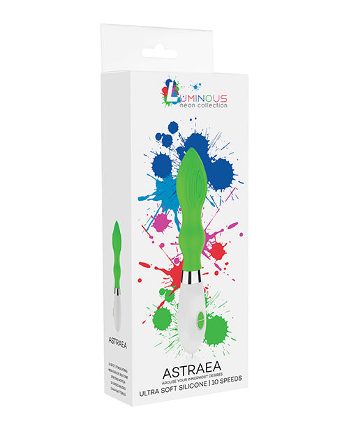 Luminous Shots Luminous Astraea Silicone 10 Speed Vibrator - Green