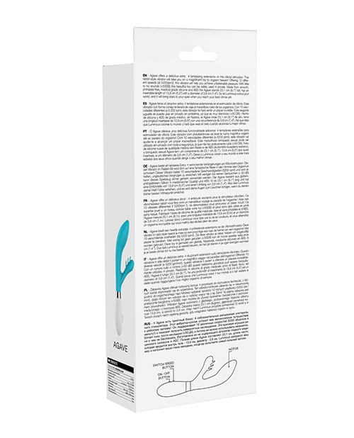 Luminous Shots Luminous Agave Silicone 10 Speed Rabbit - Turquoise