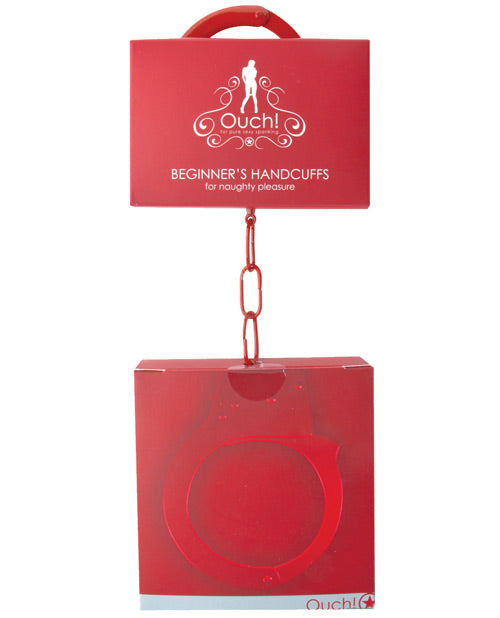 Ouch Shots Ouch Beginner's Handcuffs - Red