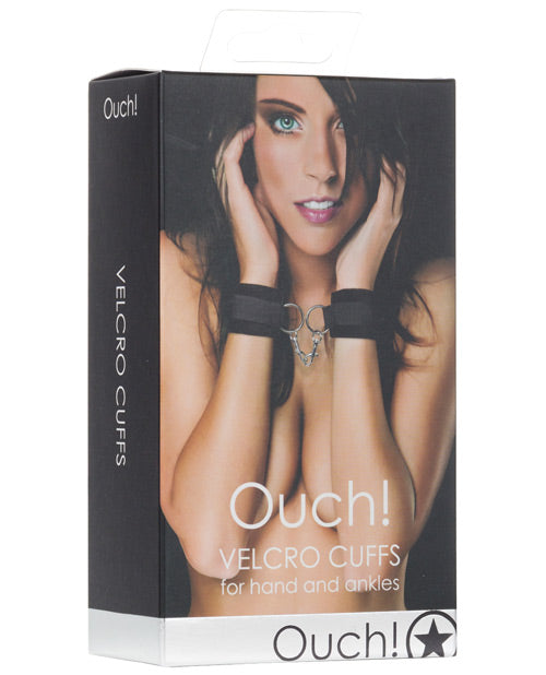Ouch Shots Ouch Velcro Hand/Ankle Cuffs - Black