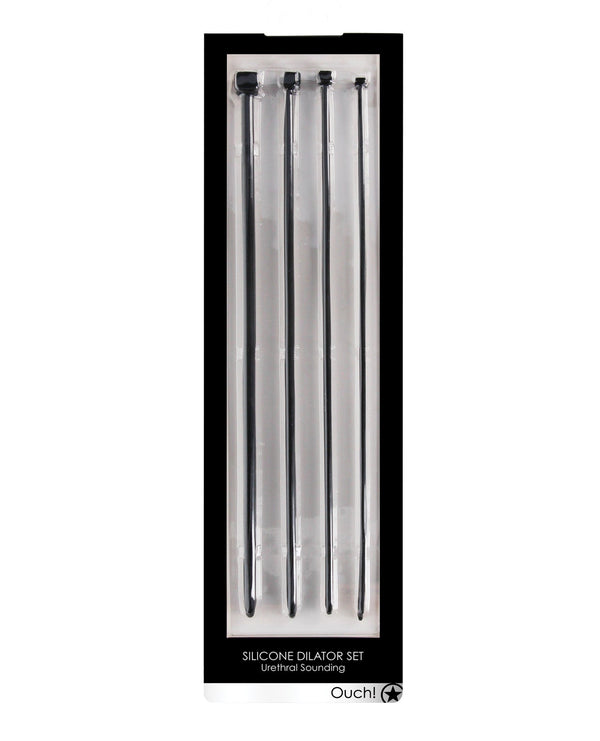Ouch Shots Ouch Urethral Sounding Dilator Set - Black