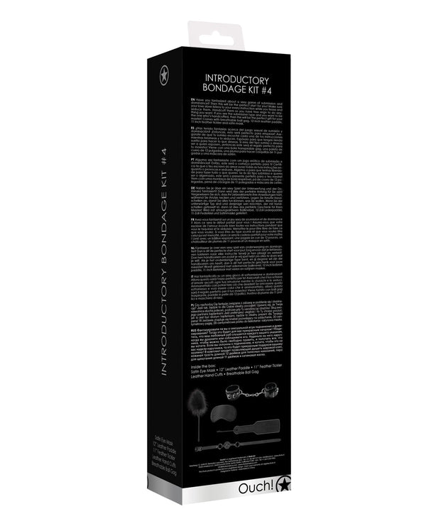 Ouch Shots Ouch Introductory Bondage Kit #4 - Black