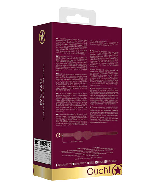 Ouch Shots Ouch Halo Eyemask - Burgundy