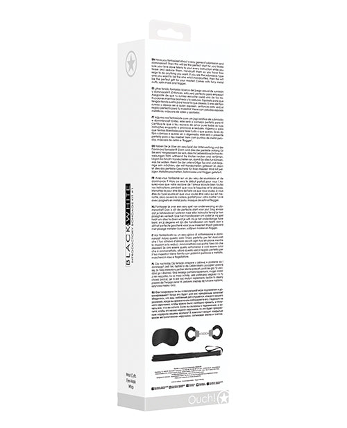 Ouch Shots Ouch Black & White Introductory Bondage Kit #1 - Black
