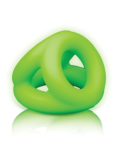 Ouch Shots Ouch Cock Ring & Ball Strap - Glow in the Dark