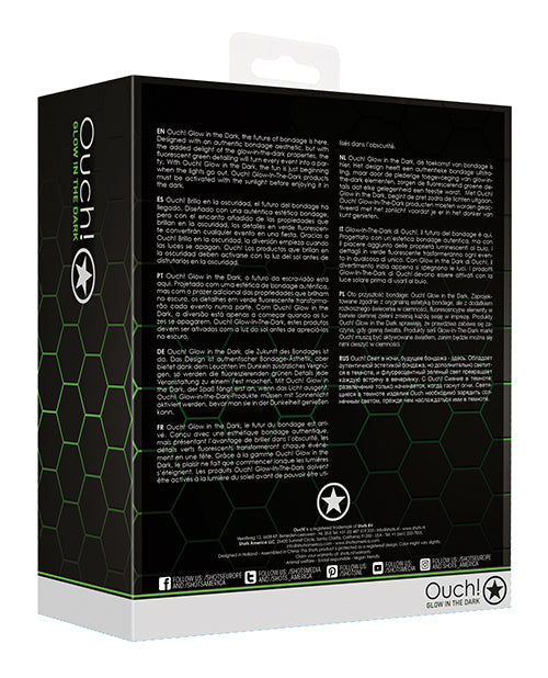 Ouch Shots Ouch Bed Bindings Restraint Kit - Glow in the Dark