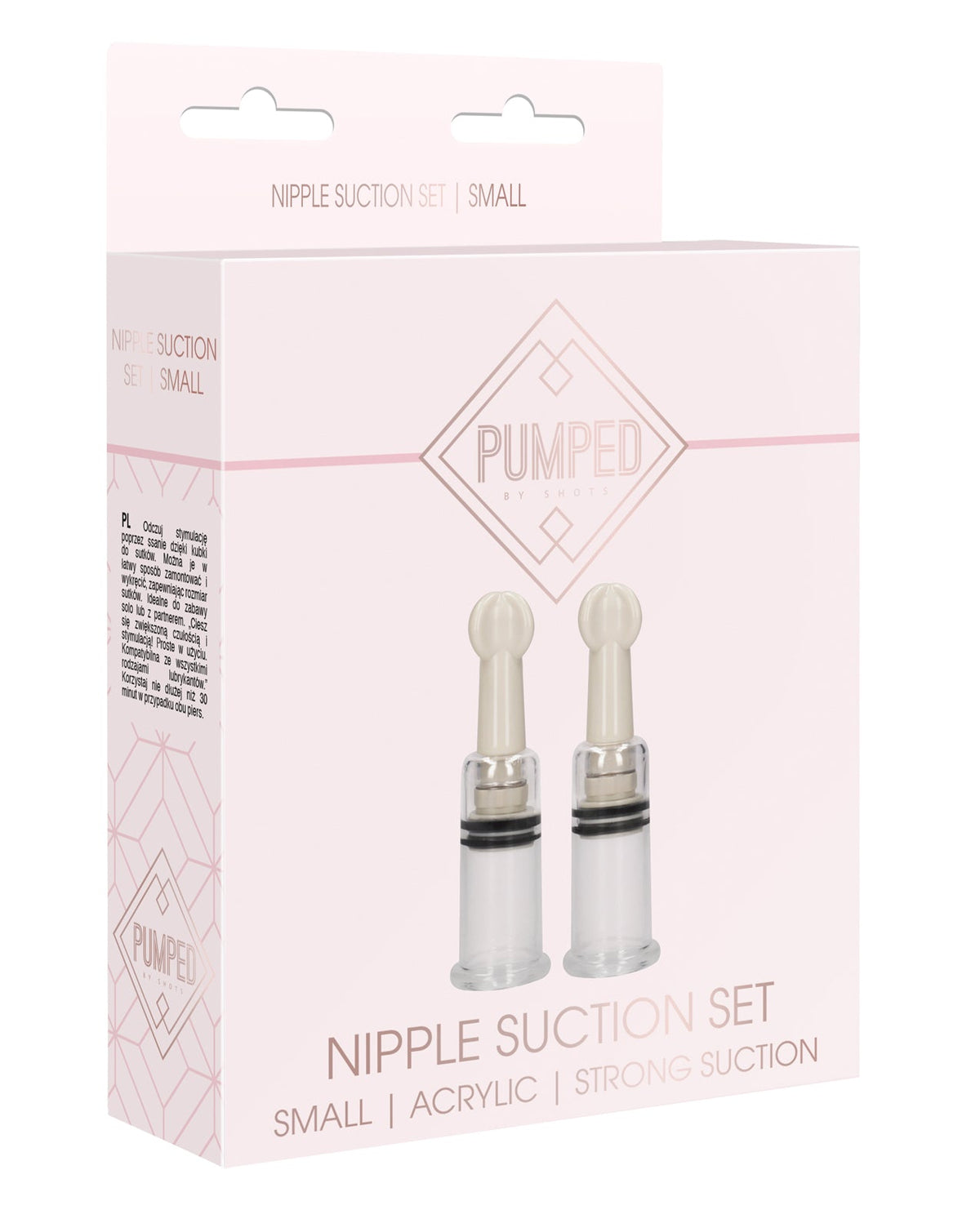 Pumped Shots Pumped Nipple Suction Set - Small Clear