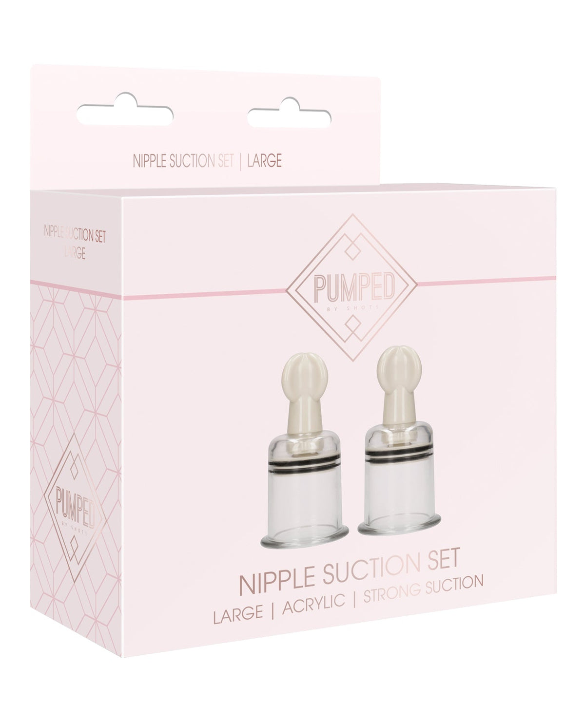 Pumped Shots Pumped Nipple Suction Set - Large Clear