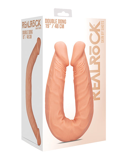 RealRock Shots RealRock 18" Double Dong - Flesh