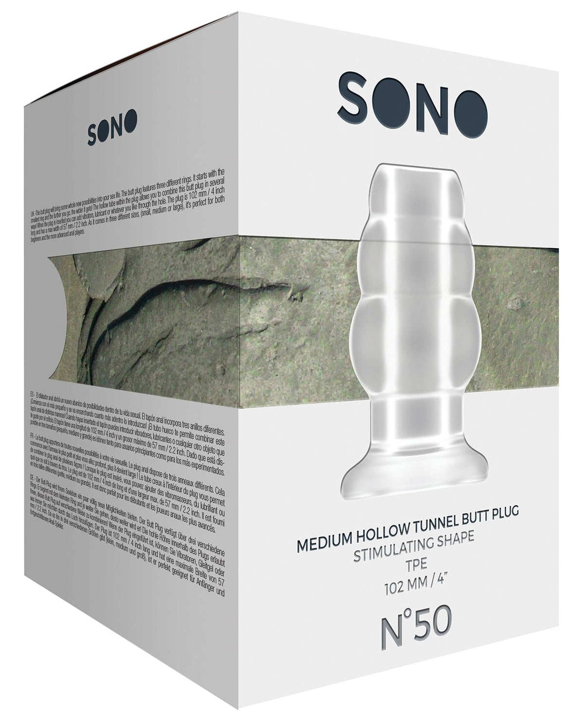 Sono Shots Sono Butt Plug - Medium Clear
