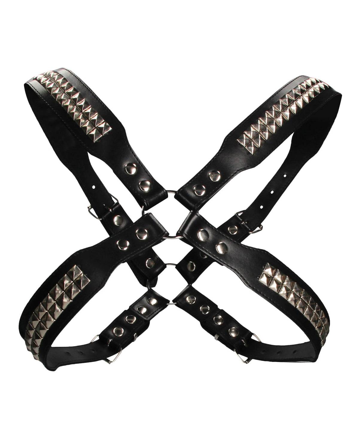 Ouch Uomo Shots Uomo Men's Pyramid Stud Body Harness - Black