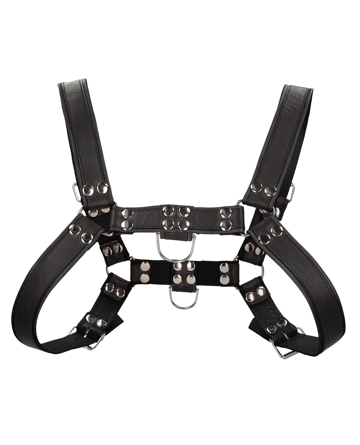 Ouch Uomo Shots Uomo Chest Bulldog Harness Large/XLarge - Black