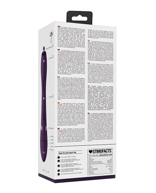 Vive Shots Vive Nilo Pinpoint Rotating G-Spot Rabbit - Purple
