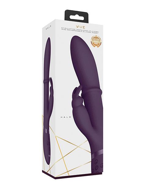 Vive Shots Vive Halo Up & Down Ring G-Spot Rabbit - Purple
