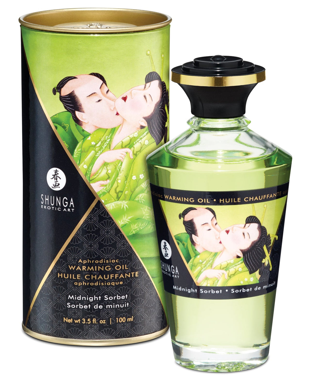 Shunga Shunga Warming Oil - 3.5 oz Midnight Sorbet
