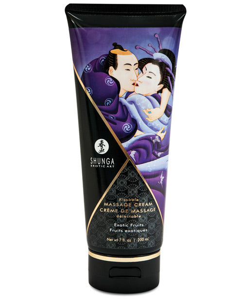 Shunga Shunga Kissable Massage Cream - 7 oz Exotic Fruits