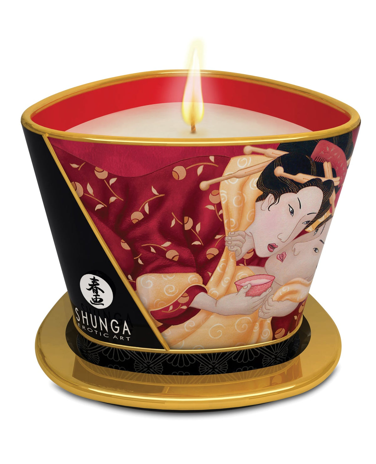Shunga Shunga Massage Candle Romance - 5.7 oz Strawberry Wine