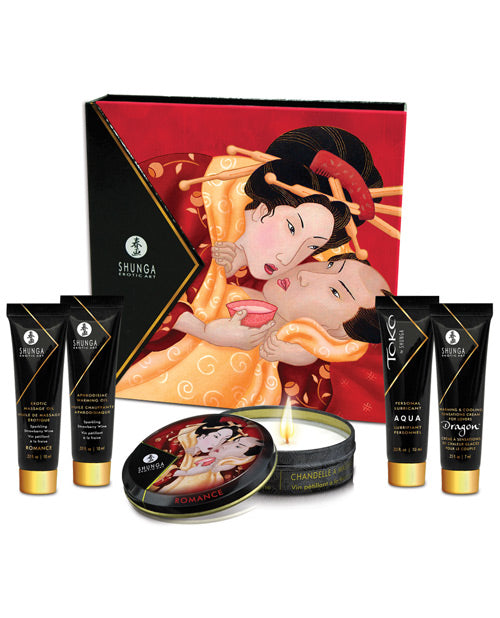 Shunga Shunga Geisha's Secret Luxury Gift Set - Sparkling Strawberry Wine