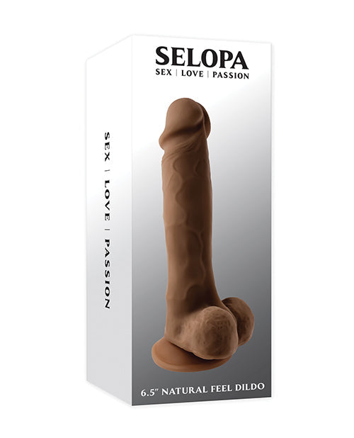 Selopa Selopa 6.5" Natural Feel Dildo - Dark