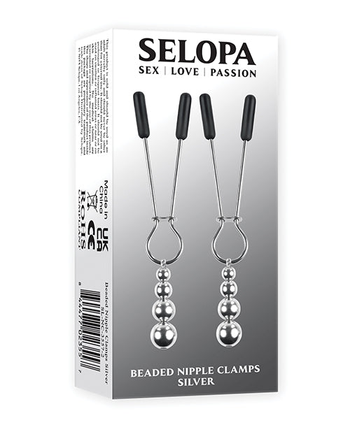 Selopa Selopa Beaded Nipple Clamps - Silver