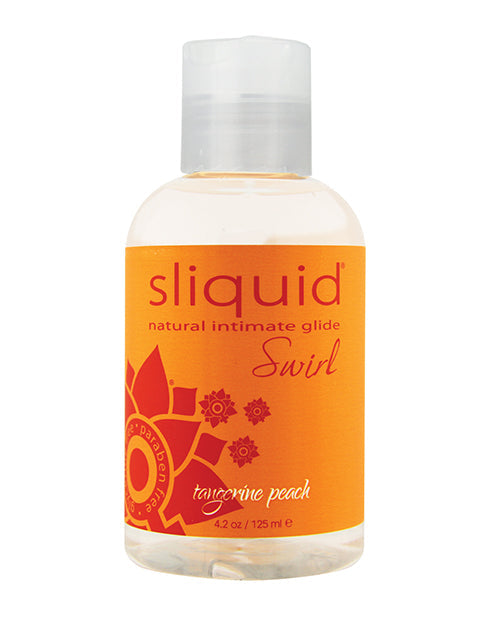 Sliquid Sliquid Naturals Swirl Lubricant - 4.2 oz Tangerine Peach
