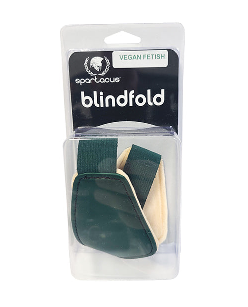Spartacus Spartacus PU Blindfold w/Plush Lining - Green