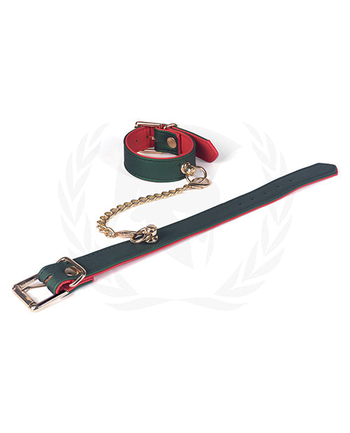 Spartacus Spartacus PU Beginners Wrist Restraints - Green/Red