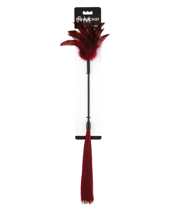 Sex & Mischief Sex & Mischief Enchanted Feather Tickler - Burgundy