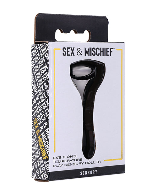 Sex & Mischief Sex & Mischief Ex's & Oh's Temperature Play Sensory Roller - Black