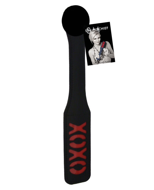 Sex & Mischief Sex & Mischief Impressions XOXO Paddle - Black