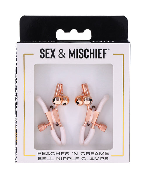 Sex & Mischief Sex & Mischief Peaches 'n CreaMe Bell Nipple Clamps