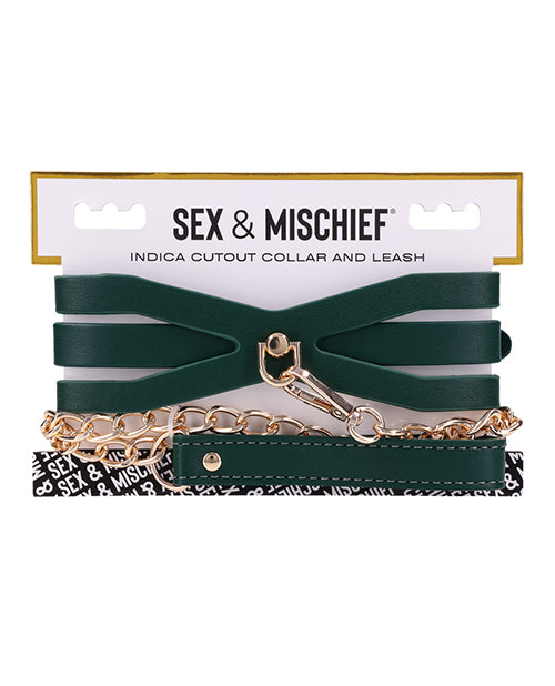 Sex & Mischief Sex & Mischief Indica Cutout Collar & Leash