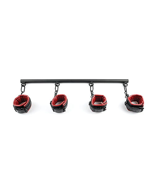 Saffron Saffron Spreader Bar & Cuff Set - Red/Black