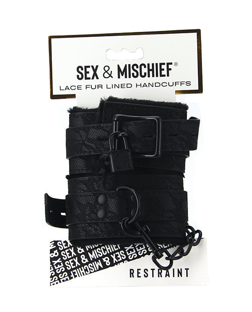 Sincerely Sincerely Lace Fur Lined Handcuffs