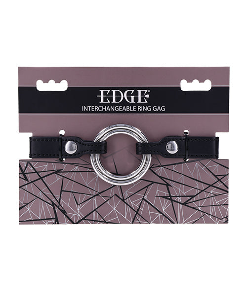 Edge Edge Interchangeable Ring Gag - Black