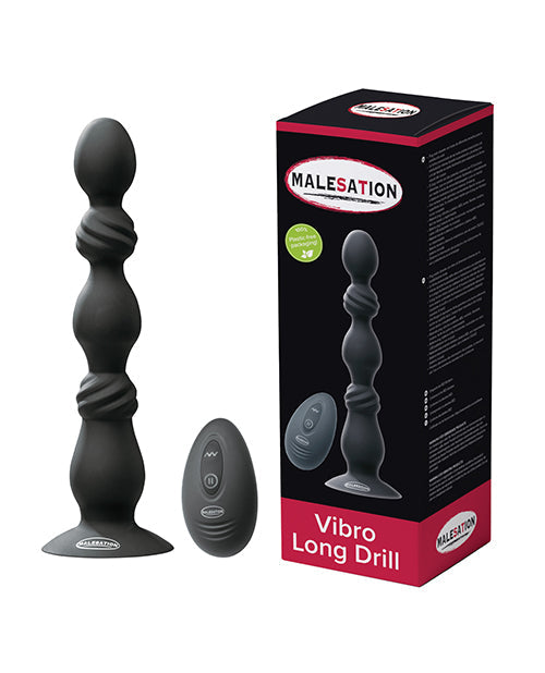 Malesation Malesation Vibro Long Anal Drill - Black