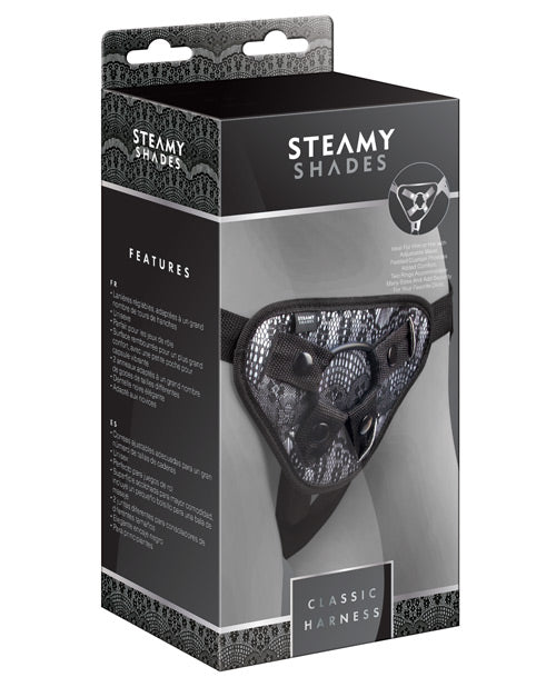 Steamy Shades Steamy Shades Classic Harness - Black/White