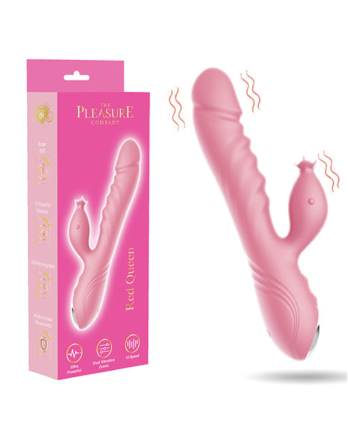 Noire Collection Red Queen Tickler Rabbit Vibe - Pink