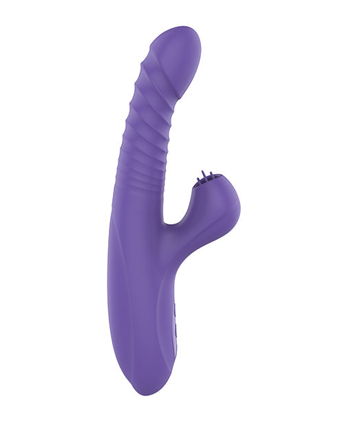 Noire Collection Omega Multi Function Warming Head Rabbit Vibe - Purple