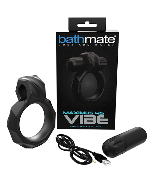 Bathmate Bathmate Maximus Vibe 45 Cock Ring - Black