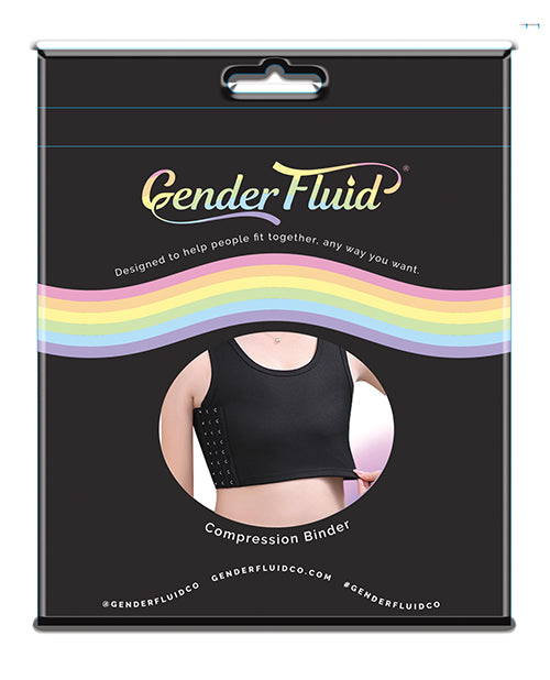 Gender Fluid Gender Fluid Chest Compression Binder - XXXL Black