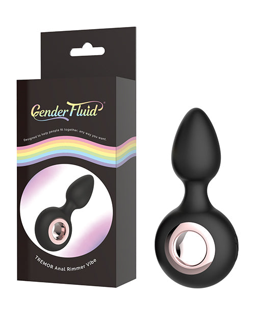 Gender Fluid Gender Fluid Tremor Ring Plug Anal Vibe - Black