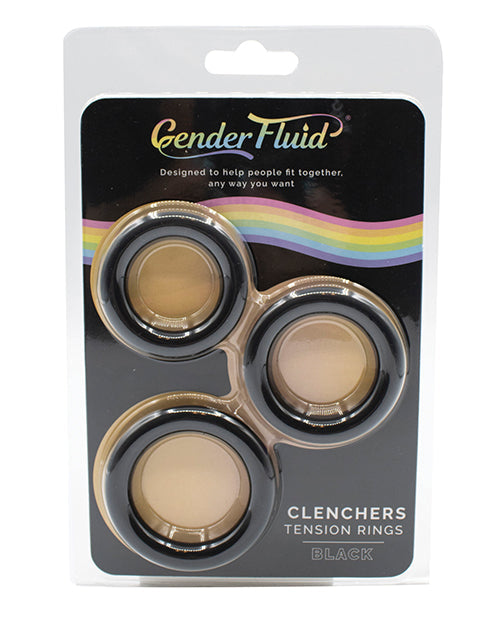Gender Fluid Gender Fluid Clincher Tension Ring Set - Black